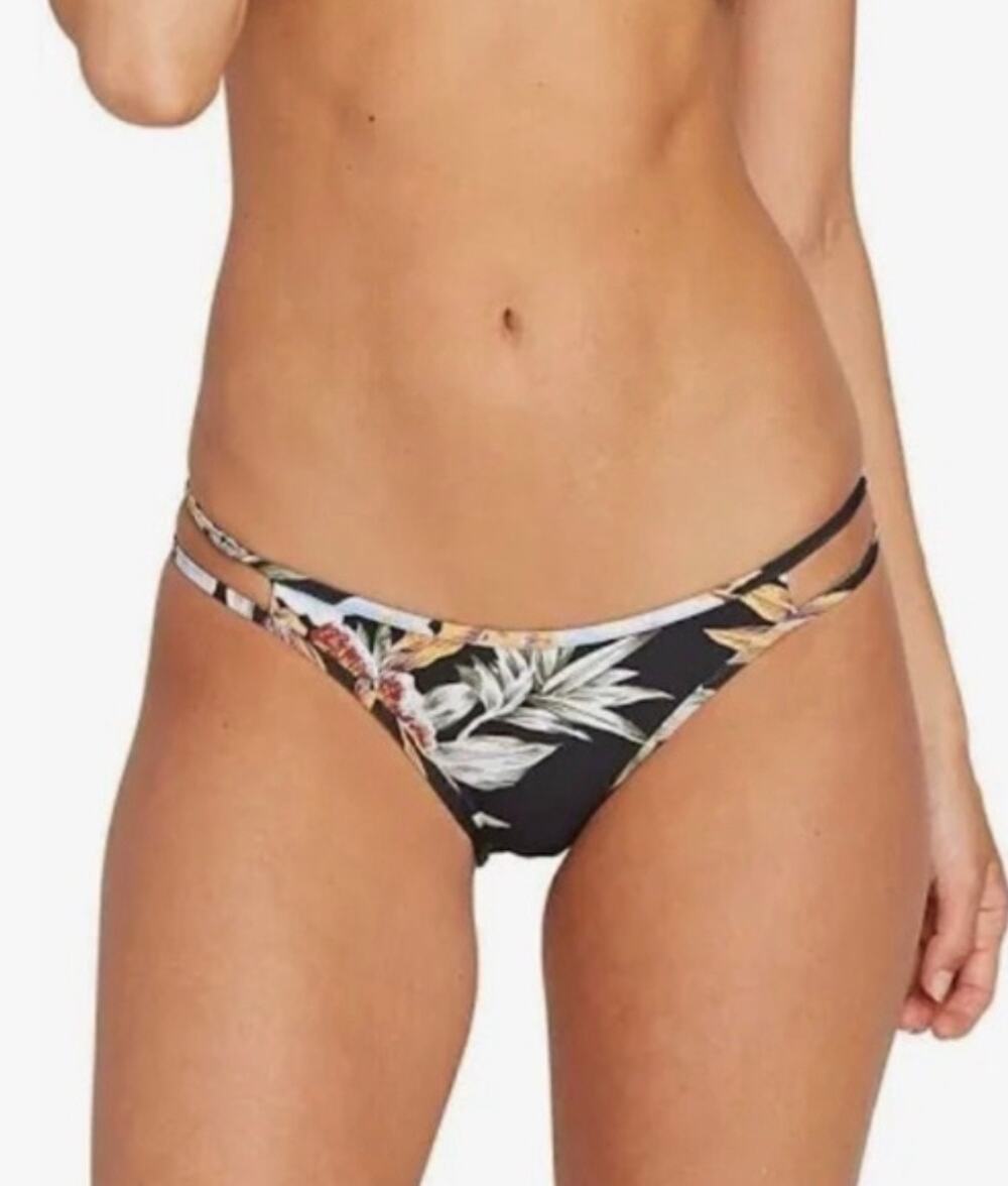 Volcom Bikini Bottom SZ Extra Small Simply Ink Tropakill Hipster NWT Floral Full